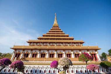 Phra Mahathat Kaen Nakhon, Tayland 'ın Khon Kaen ilinin şehir merkezinde. Tayland, Khon Kaen, 4 Aralık 2024
