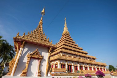 Phra Mahathat Kaen Nakhon, Tayland 'ın Khon Kaen ilinin şehir merkezinde. Tayland, Khon Kaen, 4 Aralık 2024