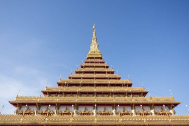 Phra Mahathat Kaen Nakhon, Tayland 'ın Khon Kaen ilinin şehir merkezinde. Tayland, Khon Kaen, 4 Aralık 2024