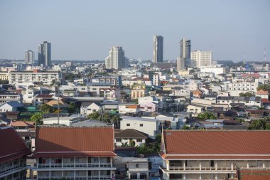 Tayland 'da Khon Kaen ilinin şehir merkezinin manzarası. Tayland, Khon Kaen, 4 Aralık 2024