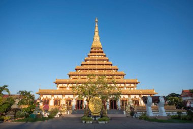 Phra Mahathat Kaen Nakhon, Tayland 'ın Khon Kaen ilinin şehir merkezinde. Tayland, Khon Kaen, 4 Aralık 2024