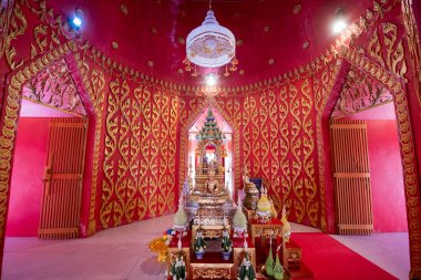 Wat That Chedi, Khon Kaen şehir merkezinde ve Khon Kaen, Tayland 'da. Tayland, Khon Kaen, 5 Aralık 2024