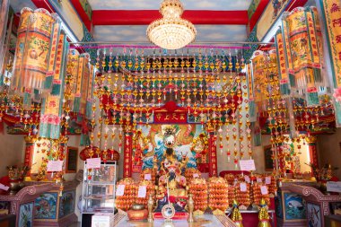 Pun Tao Kong Ma Tapınağı, Tayland 'ın kuzeyinde ve Phitsanulok ilinde. Tayland, Phitsanulok, 30 Kasım 2024.