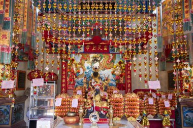 Pun Tao Kong Ma Tapınağı, Tayland 'ın kuzeyinde ve Phitsanulok ilinde. Tayland, Phitsanulok, 30 Kasım 2024.