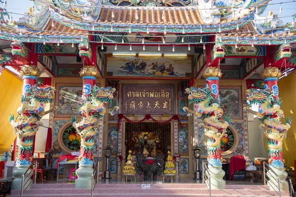 Pun Tao Kong Ma Tapınağı, Tayland 'ın kuzeyinde ve Phitsanulok ilinde. Tayland, Phitsanulok, 30 Kasım 2024.