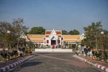 Tayland 'ın Phitsanulok şehrindeki Chan Kraliyet Sarayı Müzesi. Tayland, Phitsanulok, 1 Aralık 2024.