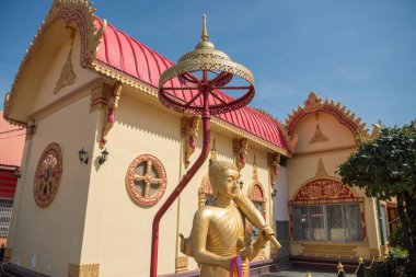 Wat Tha Thanon, Tayland 'ın Uttaradit iline bağlı Uttaradit şehrinde. Tayland, Uttaradit, 26 Kasım 2024.