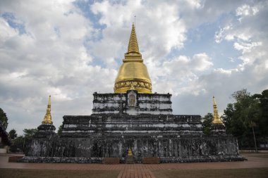 Wat Phra Borommathat Thung Yang Tayland 'ın Uttaradit şehrinin yakınlarında. Tayland, Uttaradit, 26 Kasım 2024.
