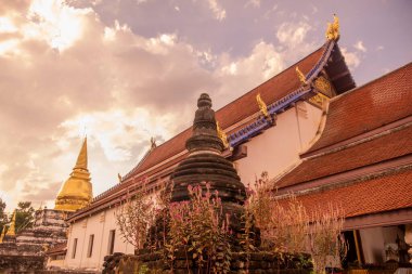 Wat Phra Borommathat Thung Yang Tayland 'ın Uttaradit şehrinin yakınlarında. Tayland, Uttaradit, 26 Kasım 2024.