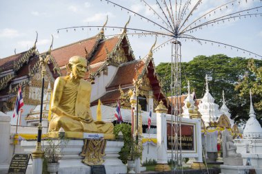 Wat Phra Thaen Sila Tayland 'ın Uttaradit şehrinin yakınlarında. Tayland, Uttaradit, 26 Kasım 2024.