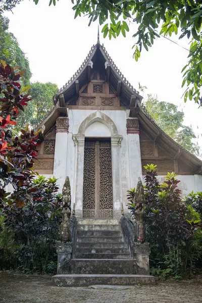 Tayland 'ın Uttaradit ilinin Uttaradit kenti yakınlarındaki Laplae Town' da Wat Don Sak. Tayland, Uttaradit, 26 Kasım 2024.