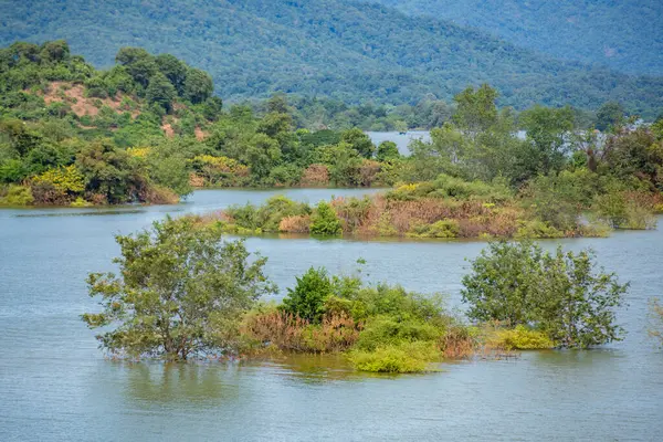 Tayland 'ın Uttaradit ilindeki Chong Khao Khat Barajı' ndaki Sirikit Gölü manzarası. Tayland, Uttaradit, 27 Kasım 2024.