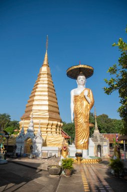Wat Phra that Chom Chaeng Kuzey Tayland Phrae şehrinde Phrae şehrinde. Tayland, Phrae, Kasım, 23, 2024.