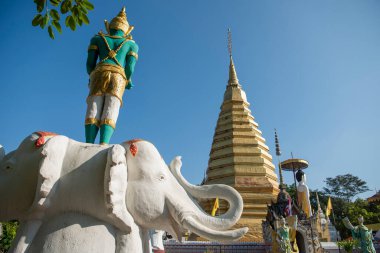Wat Phra that Chom Chaeng Kuzey Tayland Phrae şehrinde Phrae şehrinde. Tayland, Phrae, Kasım, 23, 2024.