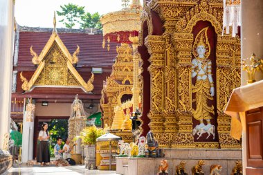  Wat Phra Cho Hae, Phrae şehri ve Kuzey Tayland 'daki Phrae ili yakınlarında. Tayland, Phrae, Kasım, 23, 2024.