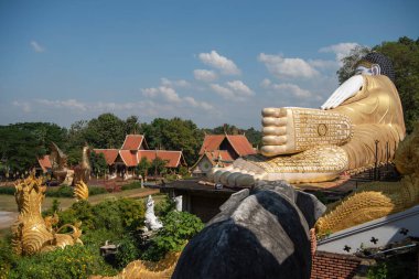 Wat Phra that Suthon Mongkhon Khiri Phrae şehri ve Kuzey Tayland Phrae ili yakınlarında. Tayland, Phrae, Kasım, 23, 2024.