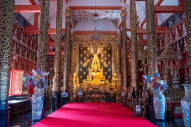 Wat Phra that Suthon Mongkhon Khiri Phrae şehri ve Kuzey Tayland Phrae ili yakınlarında. Tayland, Phrae, Kasım, 23, 2024.