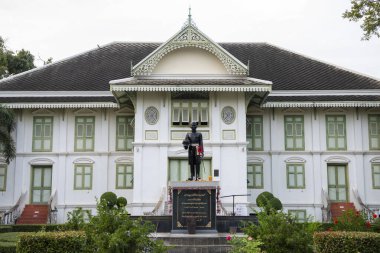 Phrae şehrindeki Khum Chao Luang Mueang Phrae Evi ve Kuzey Tayland 'daki Phrae ili. Tayland, Phrae, Kasım, 23, 2024.