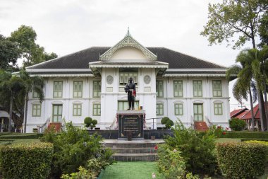Phrae şehrindeki Khum Chao Luang Mueang Phrae Evi ve Kuzey Tayland 'daki Phrae ili. Tayland, Phrae, Kasım, 23, 2024.