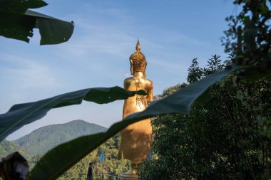 Phrae şehri ve Kuzey Tayland 'daki Phrae ili yakınlarındaki Wat Phra that Inkhang. Tayland, Phrae, 24 Kasım 2024.