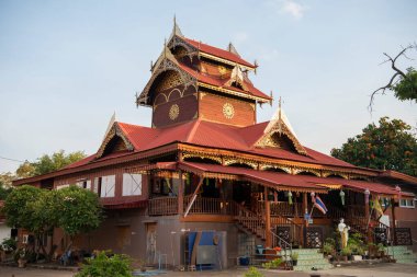 Phrae şehrindeki Wat Sa Bo Kaeo şehrinde ve Kuzey Tayland 'daki Phrae ilinde. Tayland, Phrae, 24 Kasım 2024.