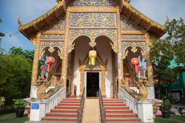 Tayland, Nan: 15 Kasım 2024 - Nan şehrindeki Wat Pranate, Kuzey Tayland.  