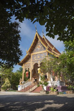 Tayland, Nan: 15 Kasım 2024 - Nan şehrindeki Wat Pranate, Kuzey Tayland.  