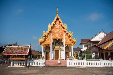 Tayland, Nan: 15 Kasım 2024 - Nan şehrindeki Wat Muanglen Kuzey Tayland.  