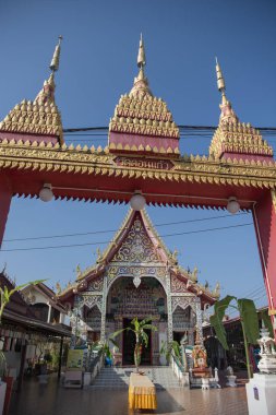 Tayland, Nan: 15 Kasım 2024 - Nan şehrindeki Wat Donkeaw, Kuzey Tayland.  