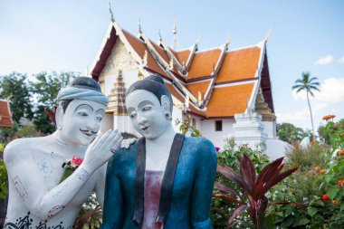 Tayland, Nan: 15 Kasım 2024 - Kuzey Tayland 'da Nan şehrindeki Wat Phumin' de bir Aşk Fısıltısı resmi.