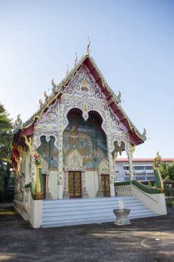 Tayland, Nan: 16 Kasım 2024 - Kuzey Tayland 'ın Nan ilindeki Wat Pal Lueang.  