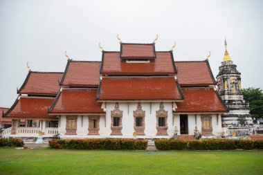  Tayland, Nan: 21 Kasım 2024 - Wat Suan Tan ve Chedi Kuzey Tayland 'da Nan şehrinde. 