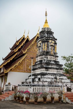  Tayland, Nan: 21 Kasım 2024 - Wat Suan Tan ve Chedi Kuzey Tayland 'da Nan şehrinde. 
