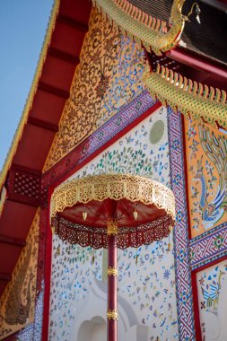 Tayland, Nan: 17 Kasım 2024 - Kuzey Tayland 'ın Nan ilindeki Wat Suan Hom' da Rood.  