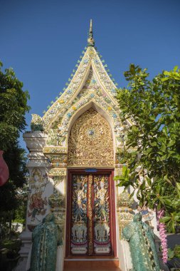 Tayland, Nan: 17 Kasım 2024 - Kuzey Tayland 'ın Nan ilindeki Wat Suan Hom' da Rood.  
