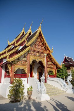Tayland, Nan: 17 Kasım 2024 - Kuzey Tayland 'ın Nan ilindeki Wat Suan Hom' da Rood.  