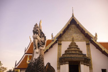 Tayland, Nan: 12 Kasım 2024 - Nan şehrindeki Wat Phumin Kuzey Tayland.  