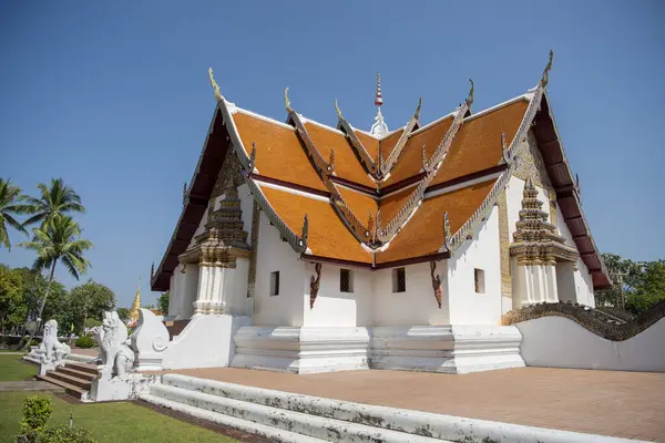 Tayland, Nan: 12 Kasım 2024 - Nan şehrindeki Wat Phumin Kuzey Tayland.  