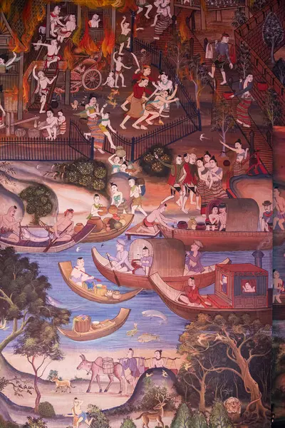 Tayland, Nan: 12 Kasım 2024 - Kuzey Tayland 'ın Nan ilindeki Wat Ming Mueang şehrinde.