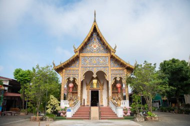 Tayland, Nan: 15 Kasım 2024 - Nan şehrindeki Wat Pranate, Kuzey Tayland.  