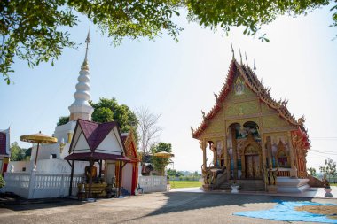 Tayland, Nan, Kasım, 15, 2024 - Nan şehrinde Wat Boop Pha Ram, Kuzey Tayland. 