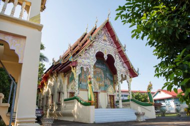 Tayland, Nan: 16 Kasım 2024 - Kuzey Tayland 'ın Nan ilindeki Wat Pal Lueang.  