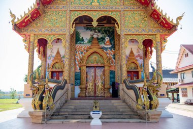 Tayland, Nan, Kasım, 15, 2024 - Nan şehrinde Wat Boop Pha Ram, Kuzey Tayland. 