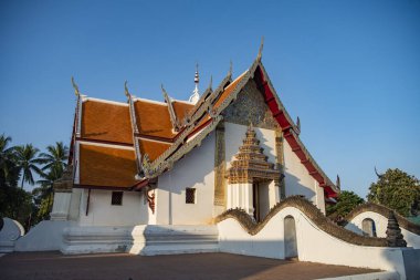 Tayland, Nan: 12 Kasım 2024 - Nan şehrindeki Wat Phumin Kuzey Tayland.  