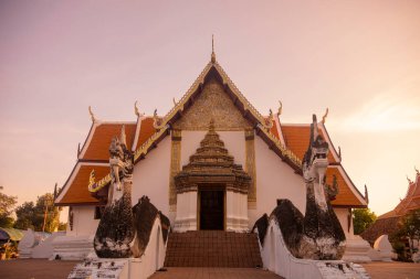 Tayland, Nan: 12 Kasım 2024 - Nan şehrindeki Wat Phumin Kuzey Tayland.  
