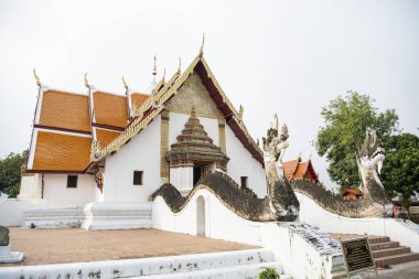 Tayland, Nan: 13 Kasım 2024 - Nan şehrindeki Wat Phumin Kuzey Tayland.