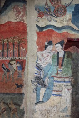 Tayland, Nan: 13 Kasım 2024 - Nan şehrindeki Wat Phumin Kuzey Tayland.