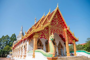 Tayland, Nan, Kasım, 13, 2024 - Wat Suan Tan, Kuzey Tayland 'da Nan şehrinde Chedi ile birlikte.  