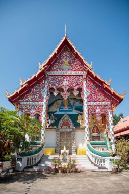 Tayland, Nan: 13 Kasım 2024 - Nan şehrindeki Wat Sri Montien, Kuzey Tayland.  