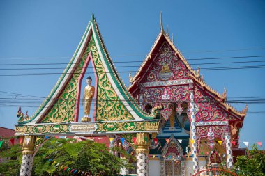 Tayland, Nan: 13 Kasım 2024 - Nan şehrindeki Wat Sri Montien, Kuzey Tayland.  